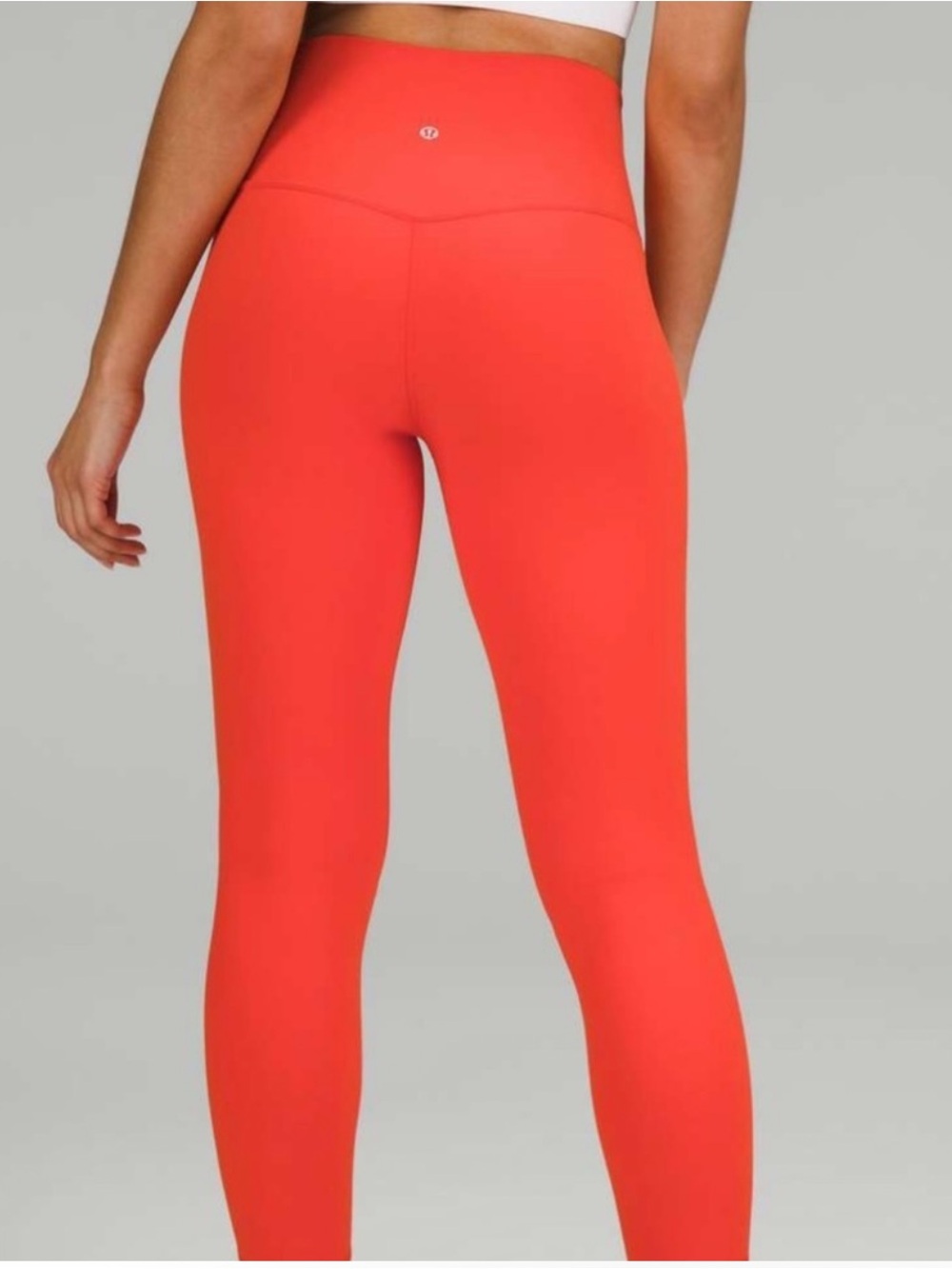 LULULEMON ALIGN LEGGINGS 28” POCKETS SOLAR ORANGE COLOR SIZE 6 NWT